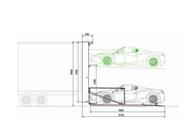 ALC 2 P 2000 SPONDA AUTO RACING ALTIMANI LIFT DISEGNO TECNICO